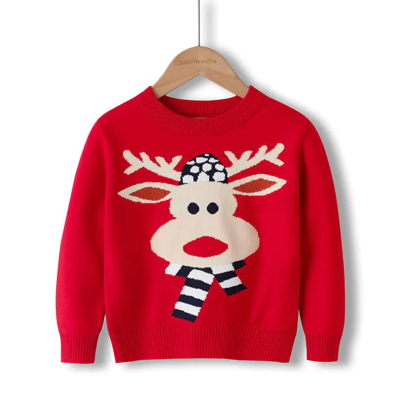 Boys' Cartoon Layered Cotton Sweater