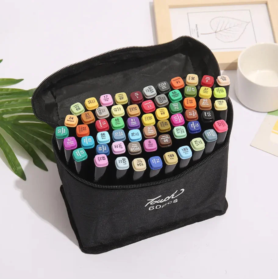 Dual-Tip Oil-Based Watercolor Marker