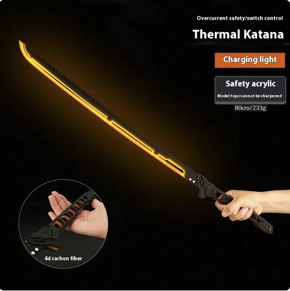 Large Luminous Samurai Sword Toy - Handmade Prop Gift