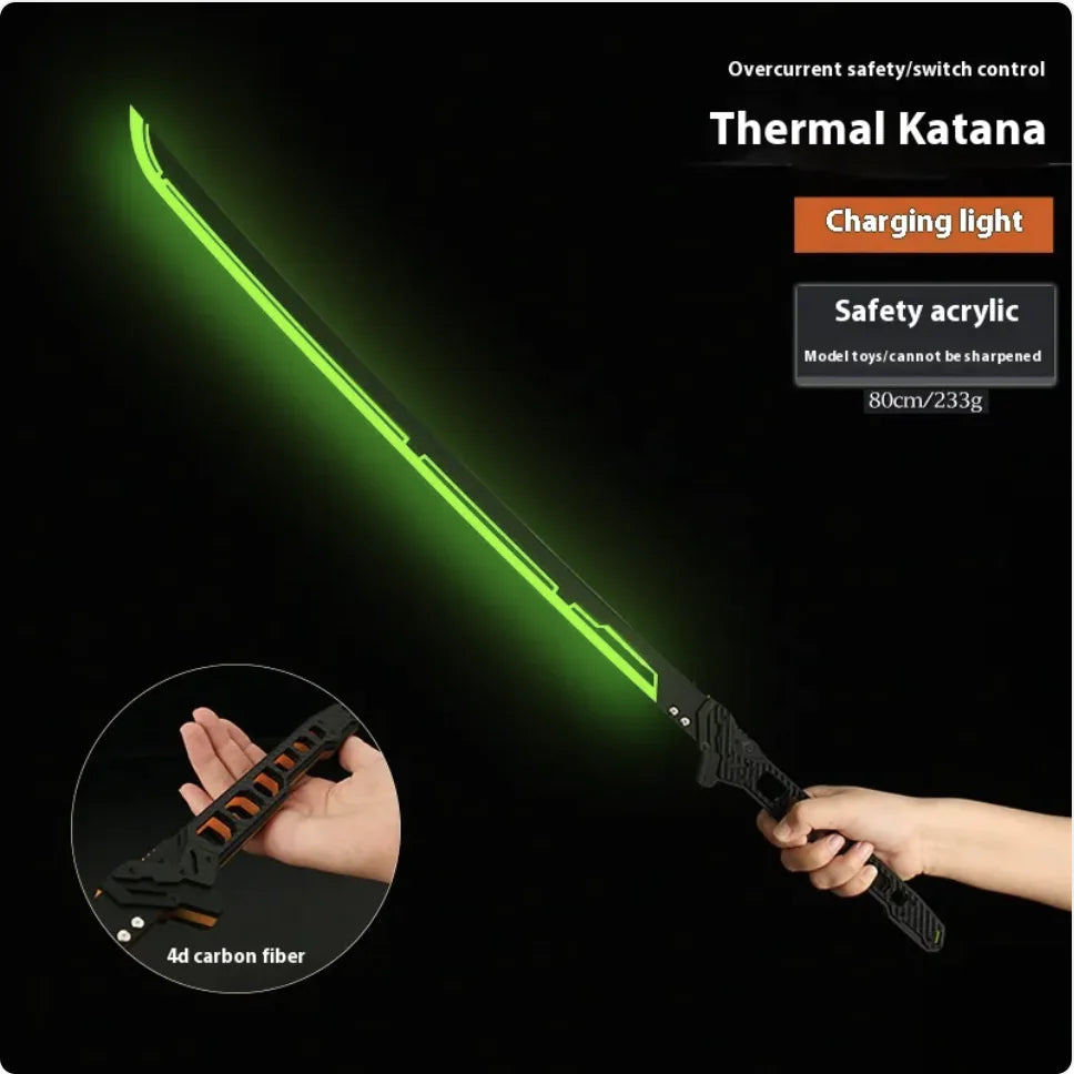 Large Luminous Samurai Sword Toy - Handmade Prop Gift