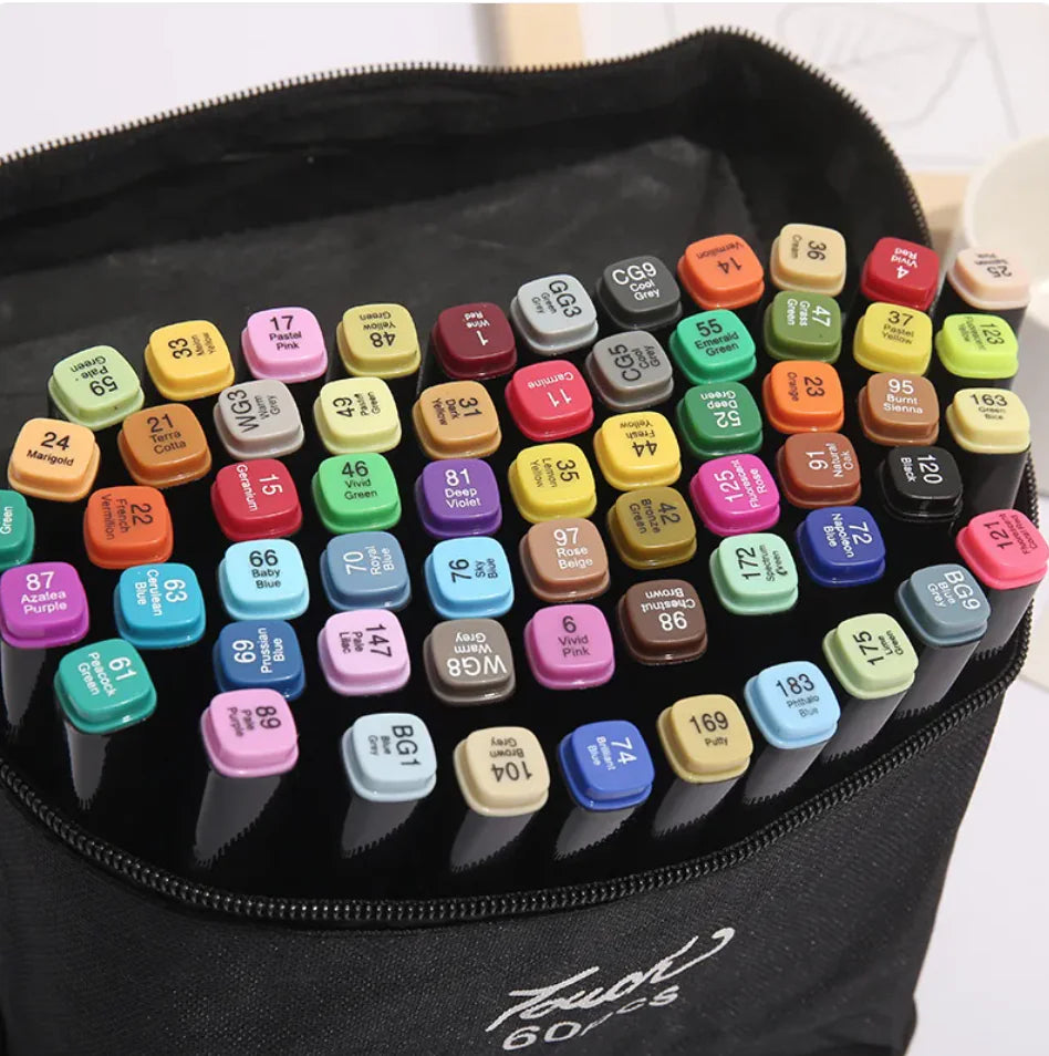 Dual-Tip Oil-Based Watercolor Marker