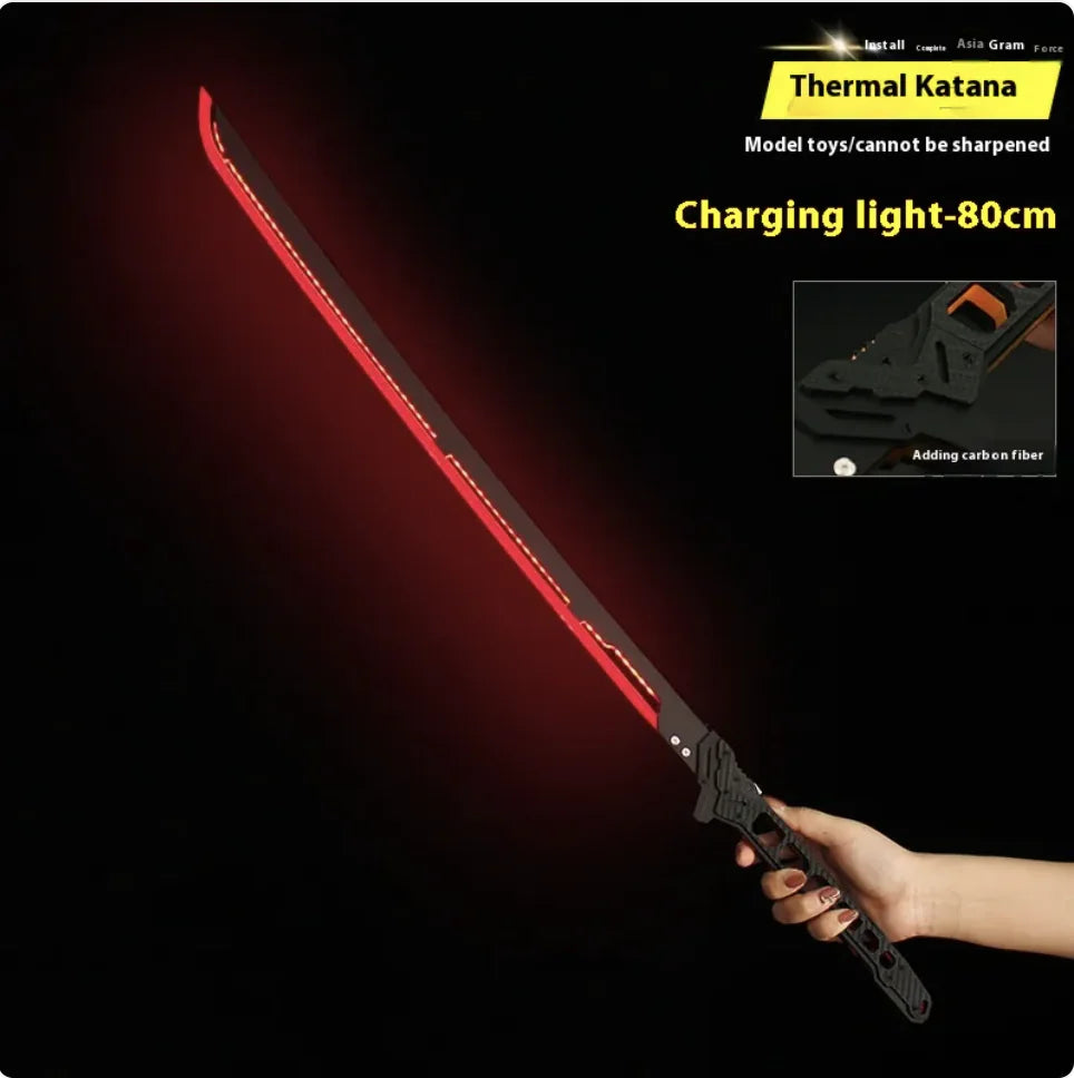 Large Luminous Samurai Sword Toy - Handmade Prop Gift