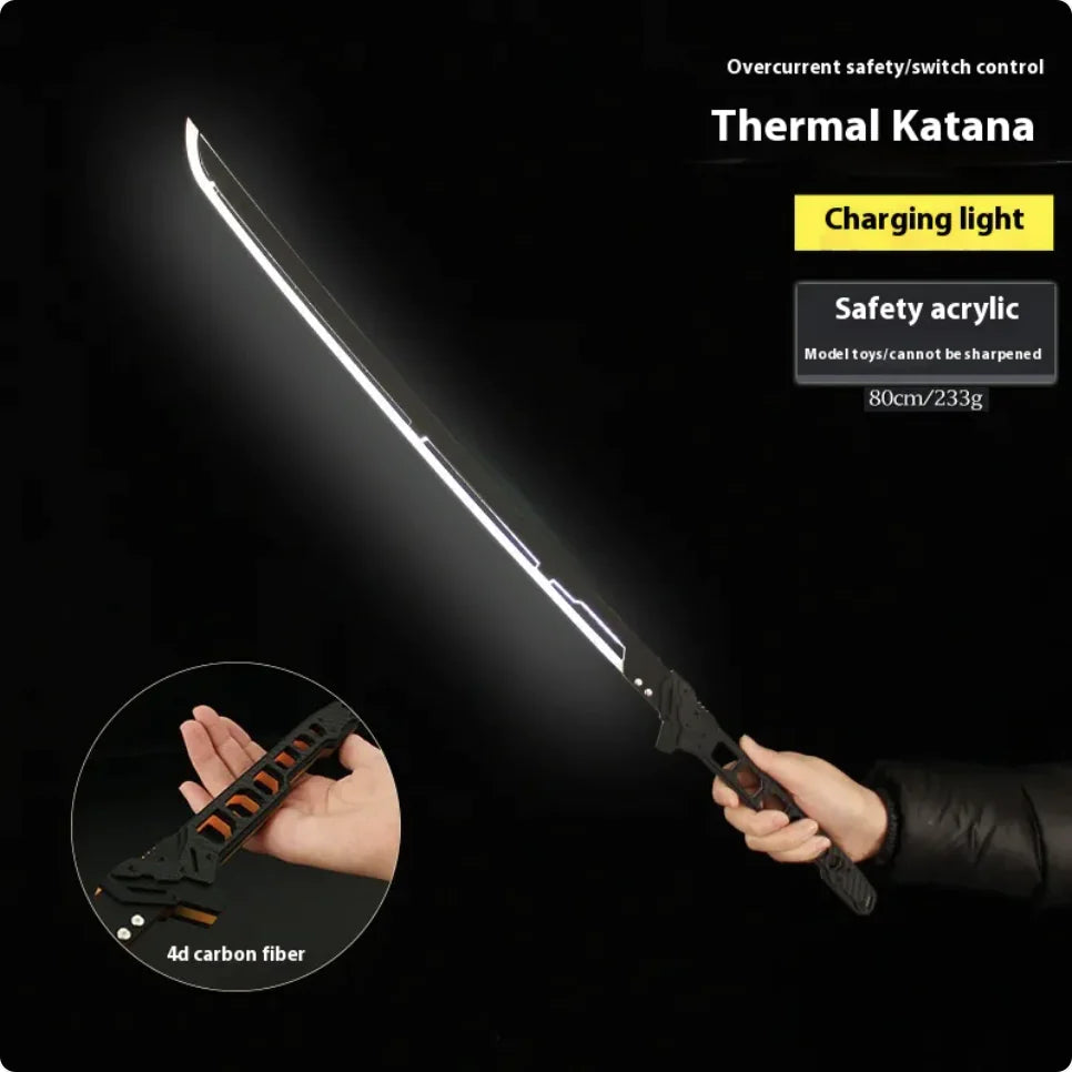 Large Luminous Samurai Sword Toy - Handmade Prop Gift