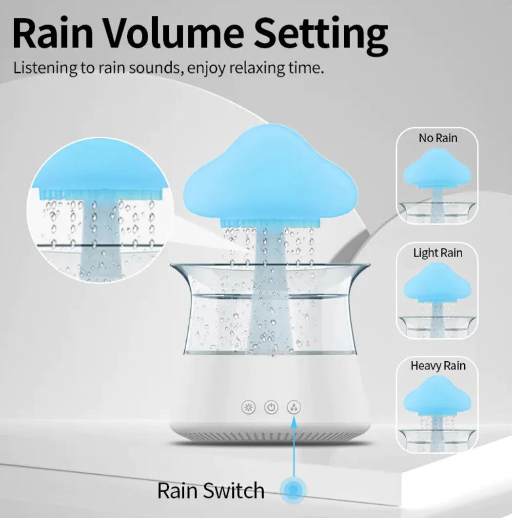 Cloud & Mushroom LED Aroma Diffuser Humidifier