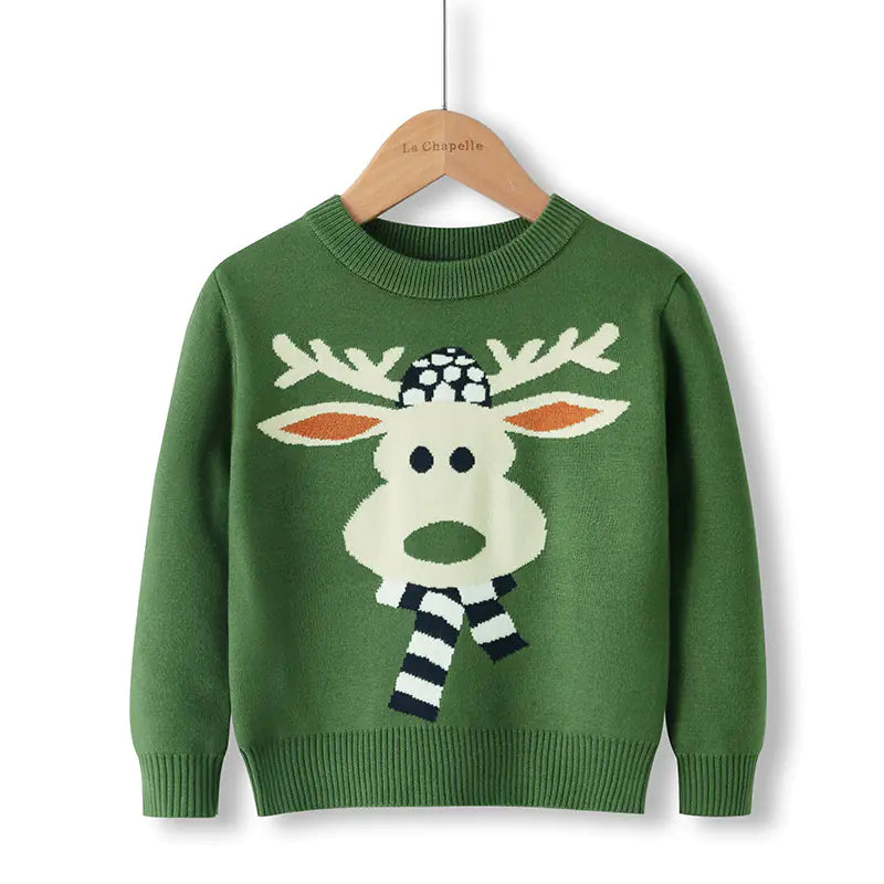 Boys' Cartoon Layered Cotton Sweater