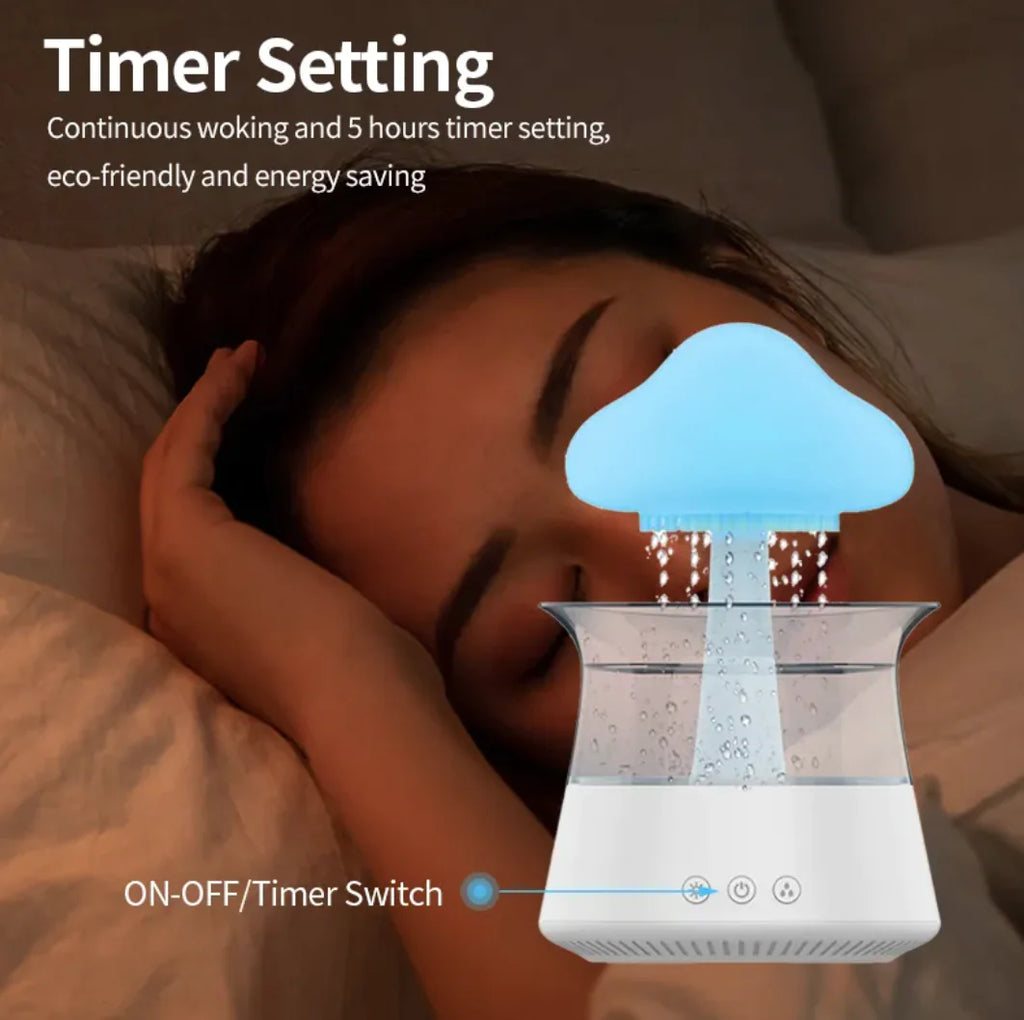 Cloud & Mushroom LED Aroma Diffuser Humidifier