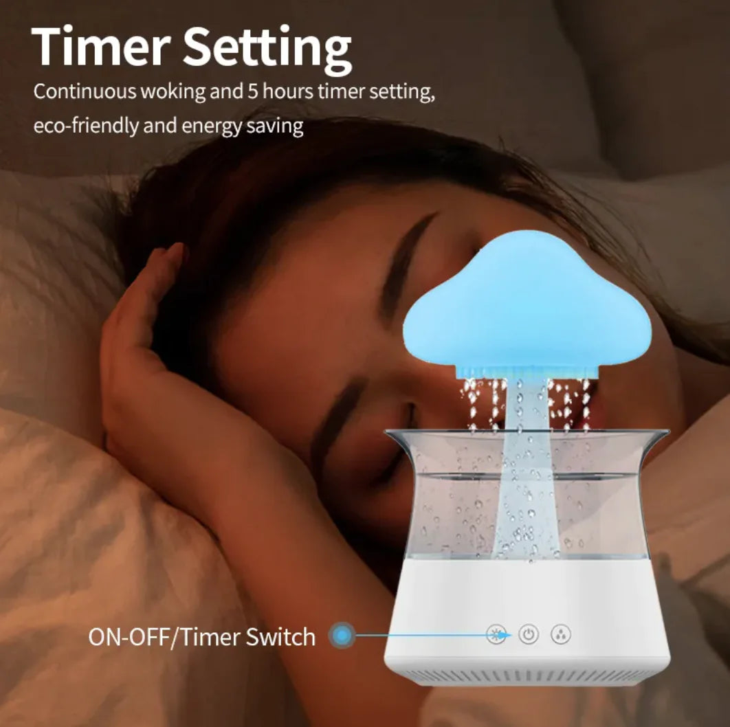 Cloud & Mushroom LED Aroma Diffuser Humidifier