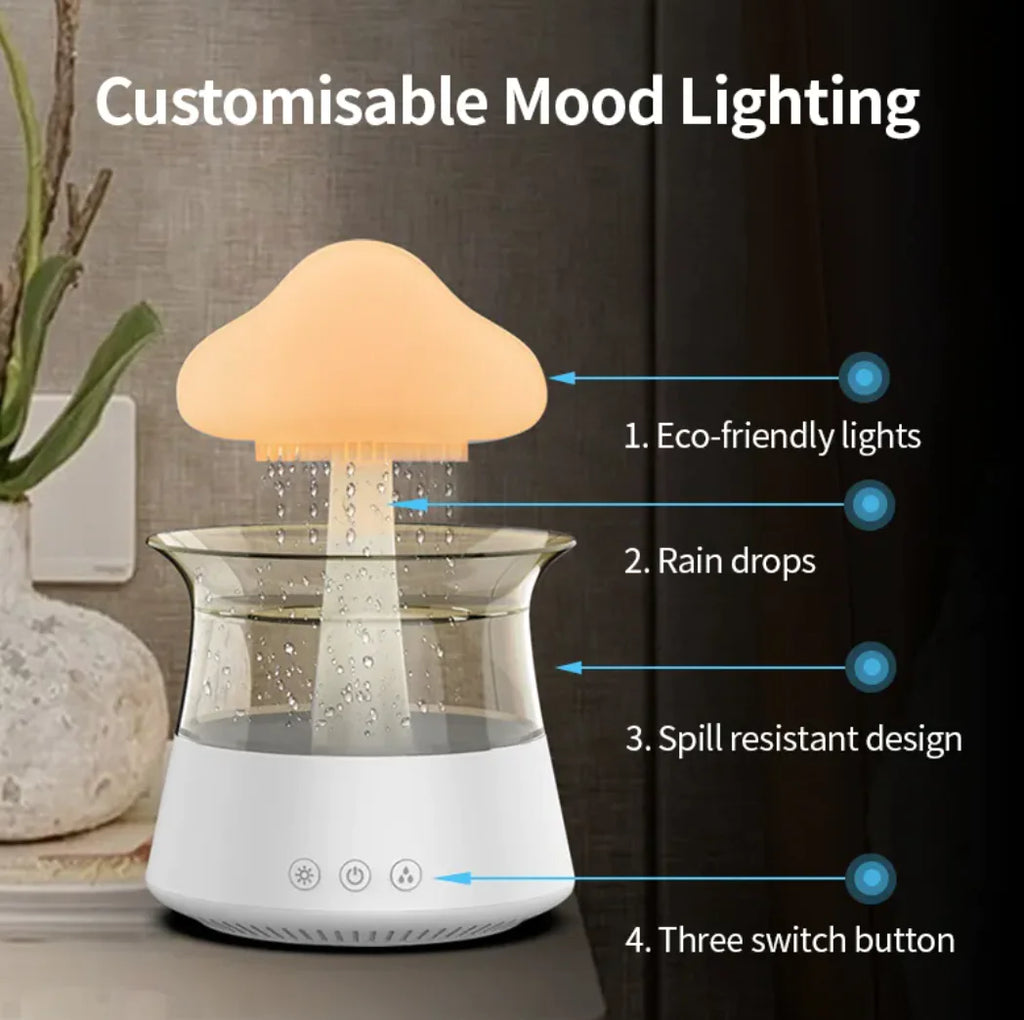 Cloud & Mushroom LED Aroma Diffuser Humidifier
