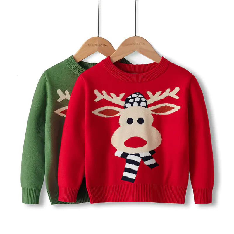 Boys' Cartoon Layered Cotton Sweater