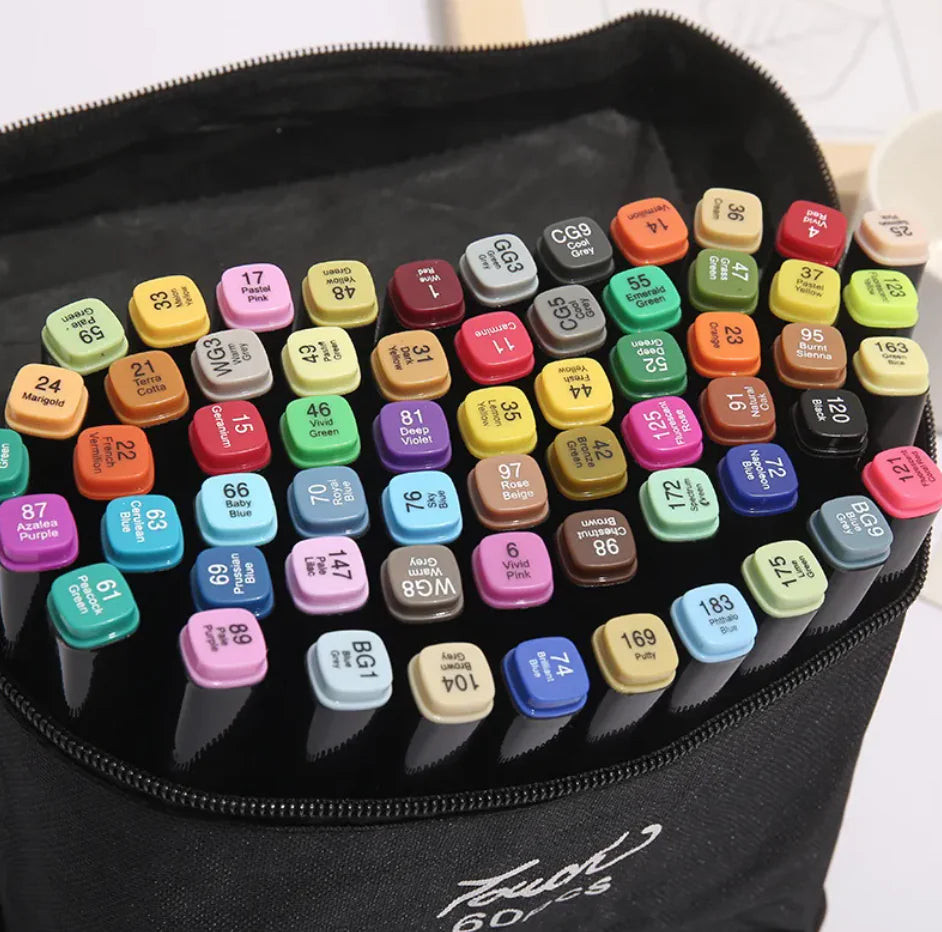 Dual-Tip Oil-Based Watercolor Marker