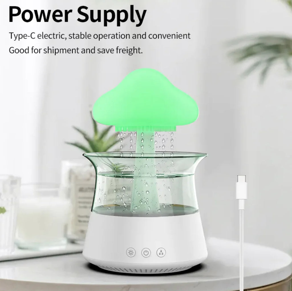 Cloud & Mushroom LED Aroma Diffuser Humidifier