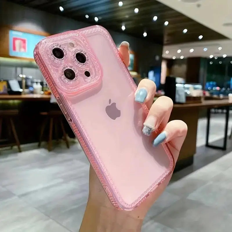 TPU Flash Diamond Transparent Case for Apple Phones