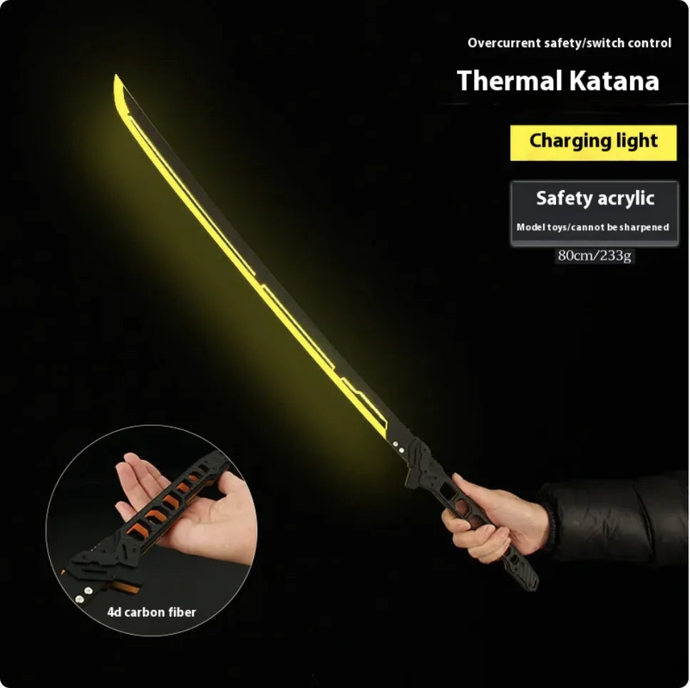 Large Luminous Samurai Sword Toy - Handmade Prop Gift